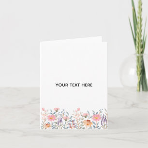 Create Your Own Floral Thank You Card