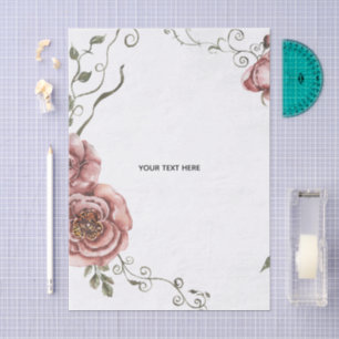 Create Your Own floral Tissue Paper