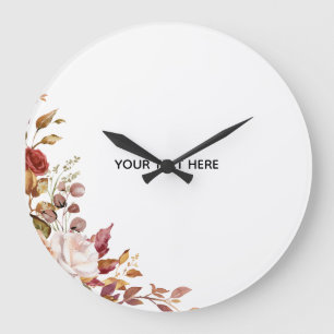 Create Your Own Floral Wall Clock