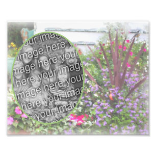 Create Your Own Flower Garden Painting Frame 8x10 Photo Print