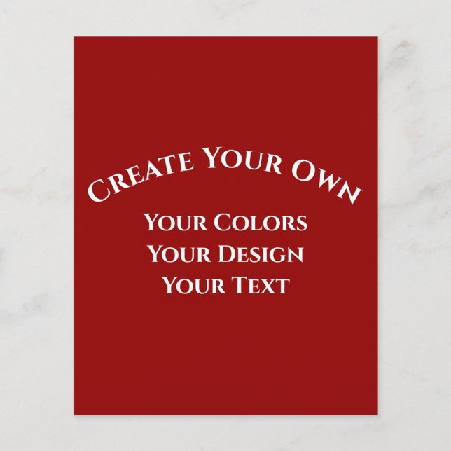 Create Your Own Flyer (Front)