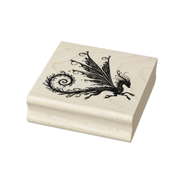 Create Your Own Flying Fairy Dragon Rubber Stamp (Stamp)
