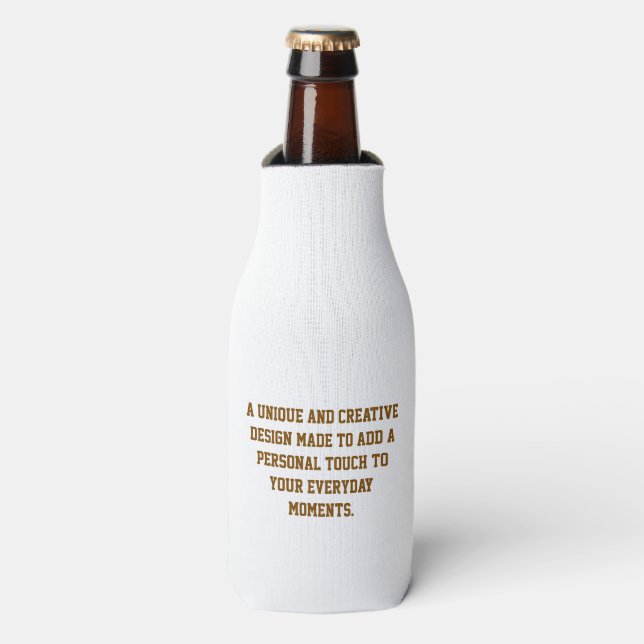 Create Your Own Foam Bottle Cooler (Bottle Front)