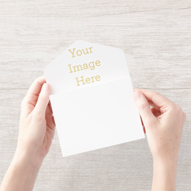 Custom All in One Foil Invite, Foil Color: Gold, (Opening)