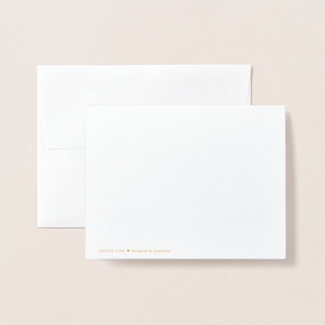 Create Your Own Foil Card (Back With Envelope)