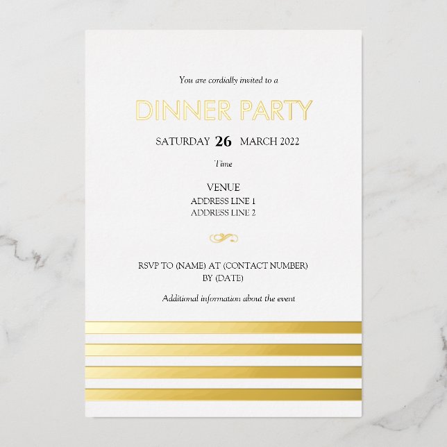 Create Your Own Foil Invitation (Front)