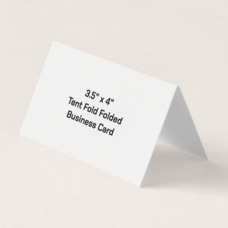 Create Your Own Folded 3.5"x2'' Tent Card