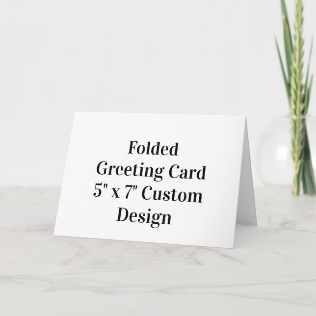 Create your own Folded Greeting Card Custom Design (Front)