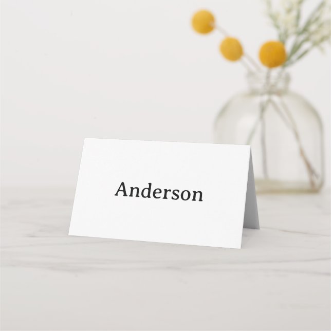 Create Your Own Folded Place Card (Front)