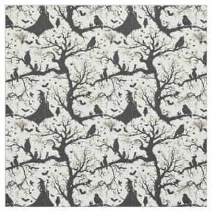 Create Your Own Forest Witch Ivory Toile Fabric