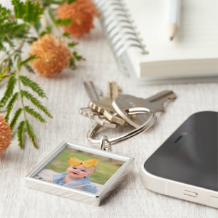 Create Your Own Frameless Kids Children Baby Photo Key Ring