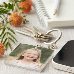 Create Your Own Frameless Kids Children Photo Key Ring