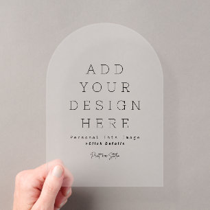 Create Your Own Frosted Acrylic Invitations