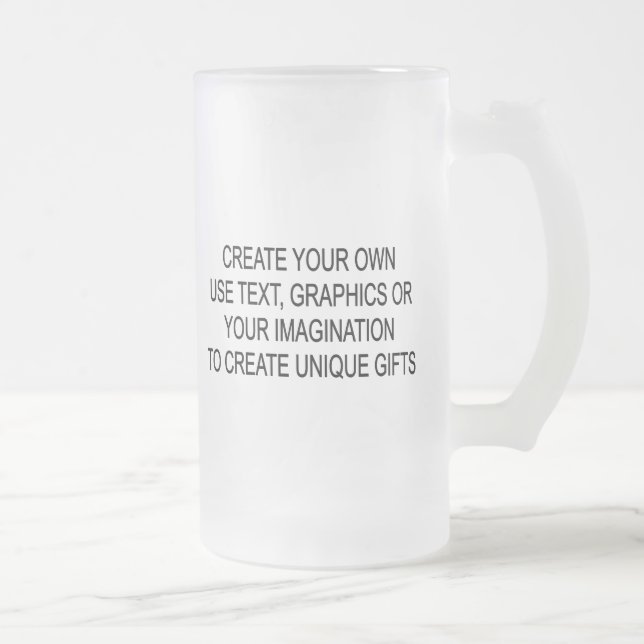 Create Your Own Frosted Glass Mug (Right)