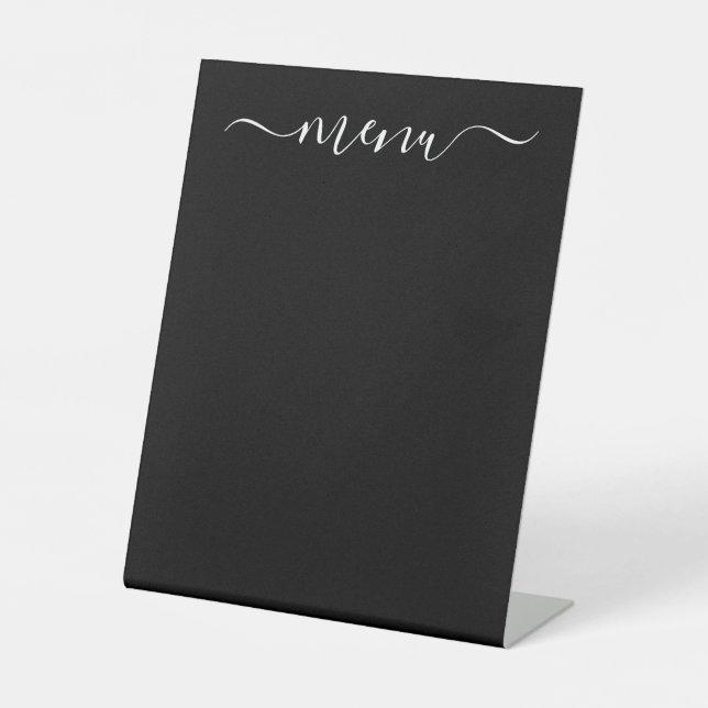 Create Your Own Fully Customised Black Pedestal Sign (Front)