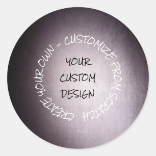 Create Your Own Fully Customised Classic Round Sticker
