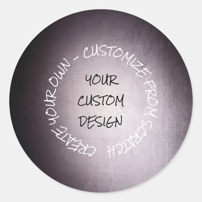 Create Your Own Fully Customised Classic Round Sticker (Front)