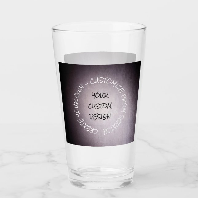 Create Your Own Fully Customised Glass (Front)