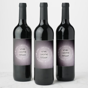 Create Your Own Fully Customised Wine Label