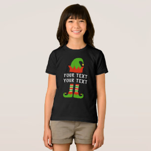 Create Your Own Funny Christmas Elf Tri-Blend Shirt