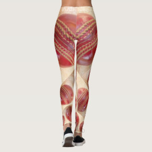 Create your own funny cricket ball sports leggings