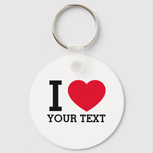 Create Your Own Funny I love  Key Ring