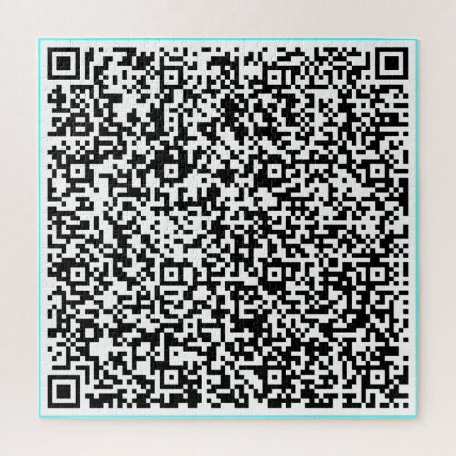 Create Your Own Funny QR Code Puzzle Custom Color (Vertical)