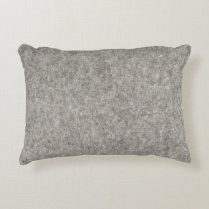 Create your own Furry grey fabric Decorative Cushion