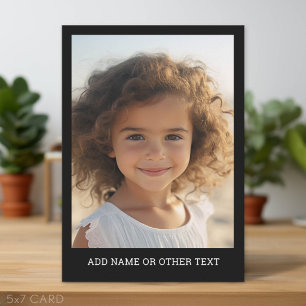 Create Your Own Gallery Art - Black Border Holiday Card