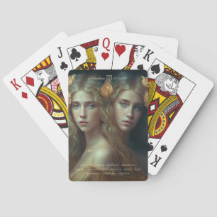 Create Your Own Gemini Sun Sign Zodiac Goddess Playing Cards