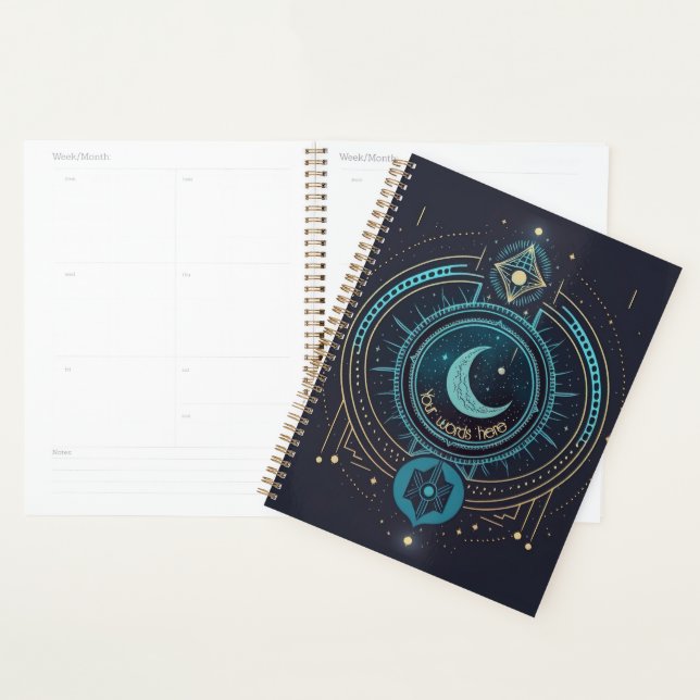 Create Your Own Geometric Celestial Lunar Planner (Display)