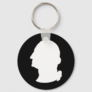 Create Your Own George Washington Silhouette Key Ring