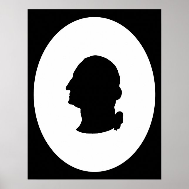 Create Your Own George Washington Silhouette Poster (Front)