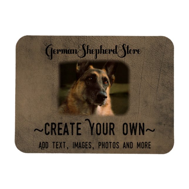 Create Your Own German Shepherd Magnet (Horizontal)