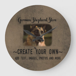 Create Your Own German Shepherd Photo Clock
