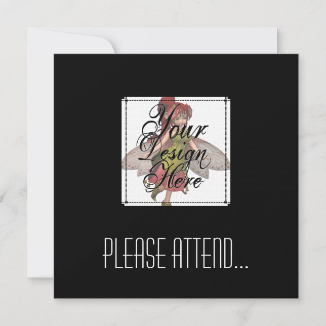 ♪♫♪ Create Your Own Gifts ~ Customise Blank Invitation (Front)