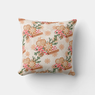 Create Your Own Gingerbread & Peppermint Cushion