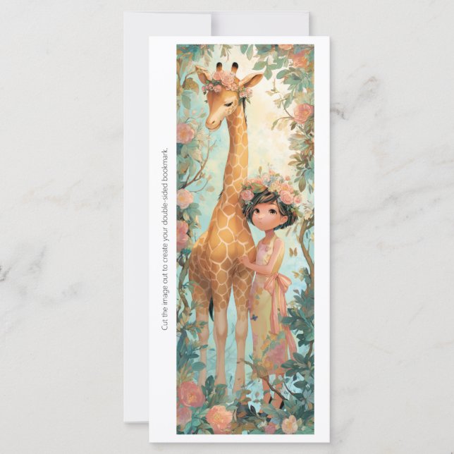 Create Your Own Giraffe Maiden Bookmark Card (Front)
