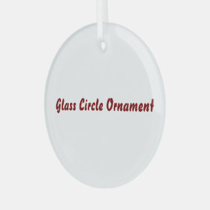 Create Your Own Glass Circle Ornament