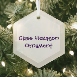Create Your Own Glass Hexagon Ornament