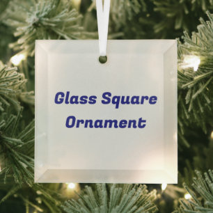 Create Your Own Glass Square Ornament