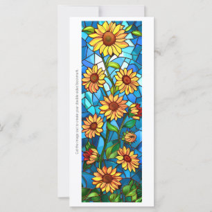 Create Your Own Glass Sunflowers Mosaic Bookmark