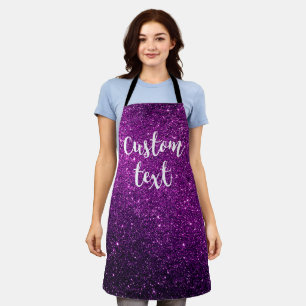 Create Your Own Glitter Mum Girlfriend Custom Apron
