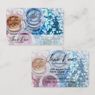 Create Your Own Glitter Pots Business Card