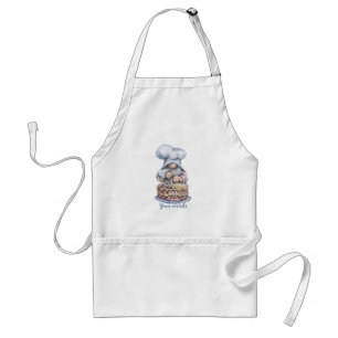 Create Your Own Gnome Baker Decorating a Cake Standard Apron