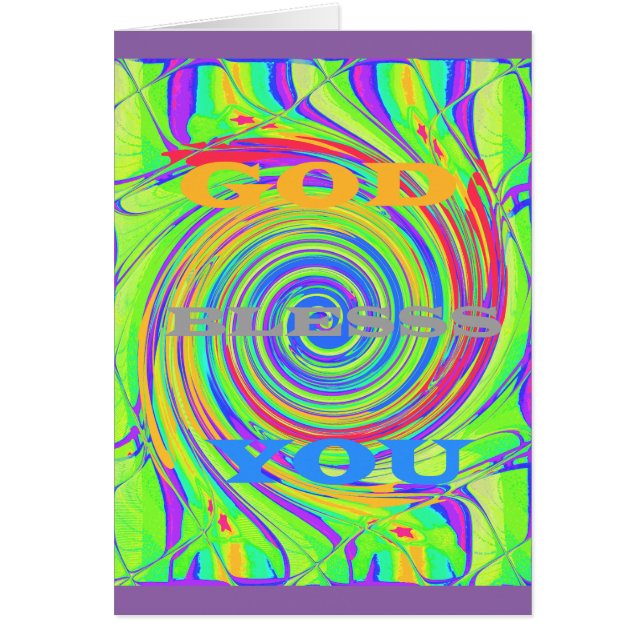 Create Your Own God Bless You Inspirational Text (Front)