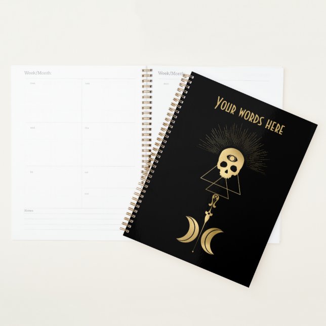 Create Your Own Gold Arcane Magician Tarot Planner (Display)