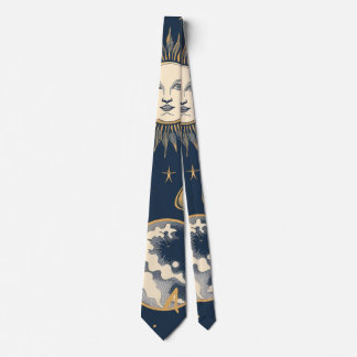 Create Your Own Gold Blue White Celestial Tie
