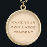 Create Your Own Gold Plated Necklace<br><div class="desc">Create Your Own gold plated necklace by adding a treasured photograph or memorabilia item</div>