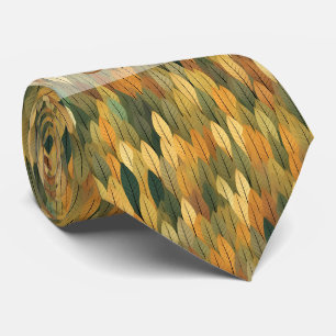 Create Your Own Golden Autumn Leaves Tie